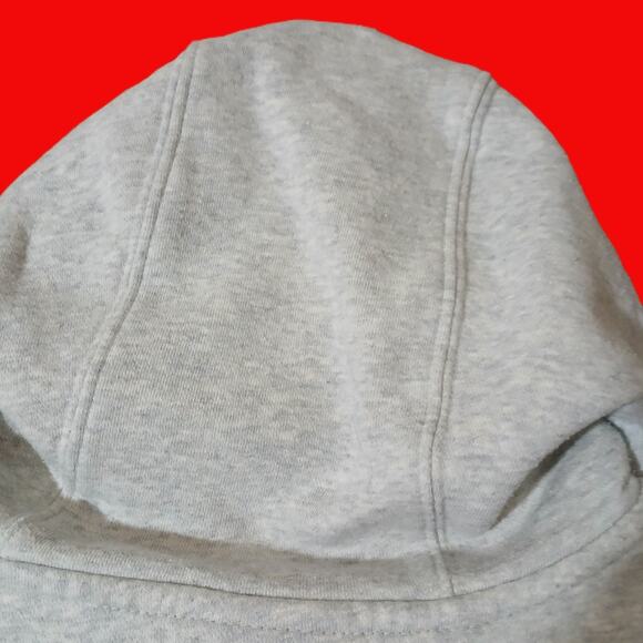 Nike Hoodie Sweatshirt Men’s Size Medium Gray Pullover Box Logo Just Do It - Picture 4 of 7